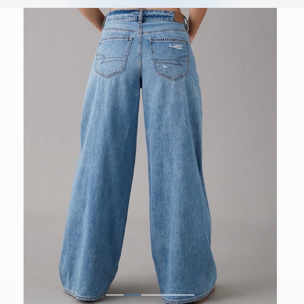 American Eagle wide leg baggy jeans size 0